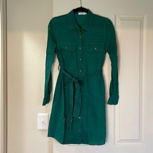 Green Shirt Dress